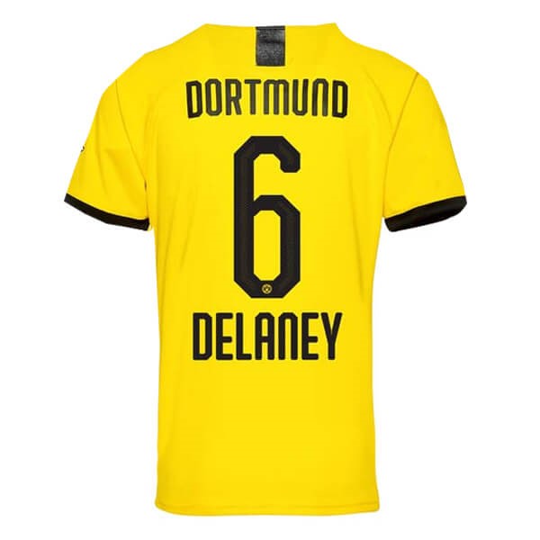 Tailandia Camiseta Borussia Dortmund NO.6 Delaney Replica Primera Ropa 2019/20 Amarillo